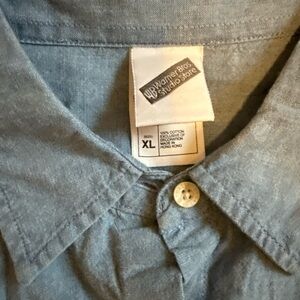 Warner Bros. Denim Blue Button Down Shirt